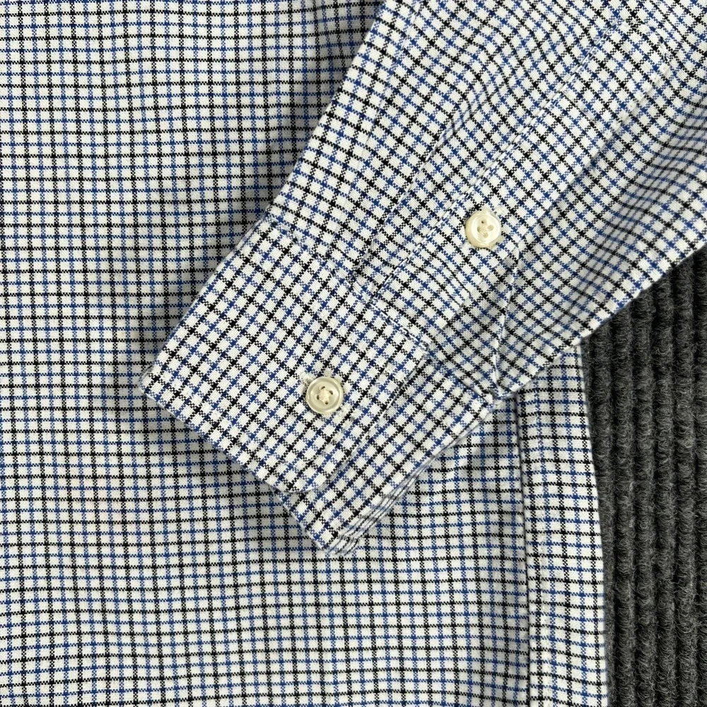 Ralph Lauren Shirt Youth Boys Large Blue Check Long Sleeve Button Down Dress